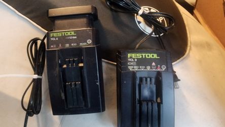 Festool Battery Chargers (2) Tcl6 & Tcl3