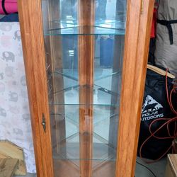 Corner Curio Cabinet W/ Light