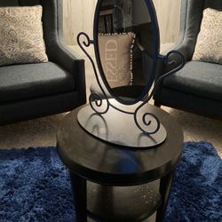 Vintage Wrought Iron Table Mirror 