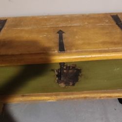 Wood Trunk/Chest -37"wide x17 (deep) x19 (high)