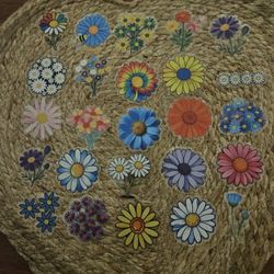 20 Flower Stickers 