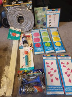 Party Pack – Air Horns, Balloons & Decorations – $10