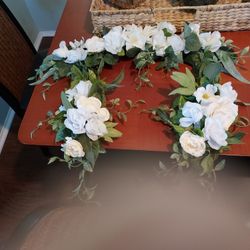 New Wedding Backdrop Swag White Ivory 3pc