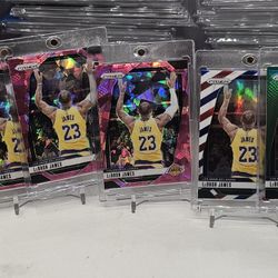 (7) Lebron James Chalk Toss Prizm Lakers