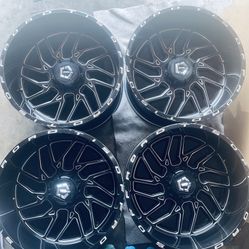 Used 22x12 Tis Offroad Wheels 6 Lug 