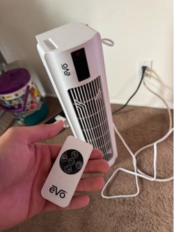 EVO Low Profile Oscillating Window Fan Air Circulator: Portable, Quiet, 4 Speeds, Remote,