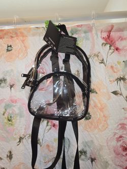New clear/transparent small backpack 🎒