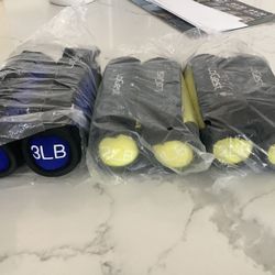 Logest Soft Hand Weights - Adjustable Neoprene Dumbbells -- Velcro Straps - Weight Training, Walking, 