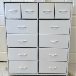 New Large 12 Drawer Dresser Storage Organizer - White