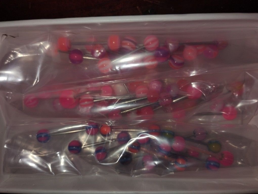 New, Bulk Random Tongue Rings (+More)