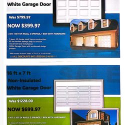 Garage Doors 8X7 And 16X7
