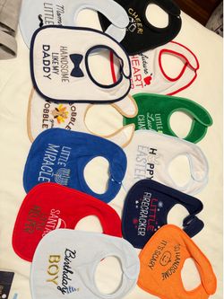 Boy baby bibs first year