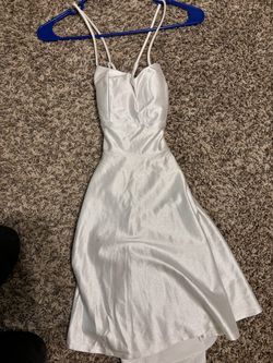White sparkly dress