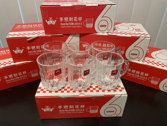Glass Cup color box 6pcs