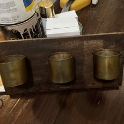 Magnolia Home- 3candle Holder Wall Mount