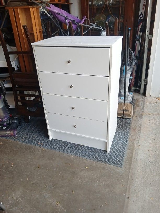 White Dresser Four Drawer