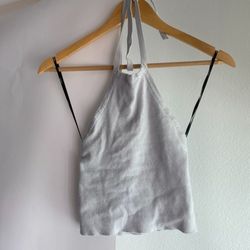 Grey Halter Top Size Small