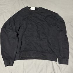 WASHED HERRINGBONE EFFECT SWEATSHIRT