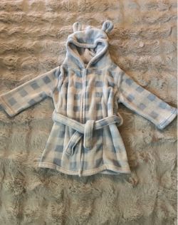 Hooded Kids Pajama Robe with Bear Ears