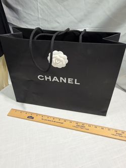 Empty Black Paper Shopping Bag