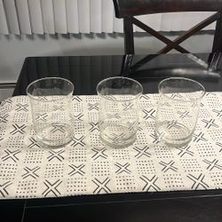 New Trio Of  Glass Vases 7”x5.5”