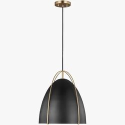 Tate Pendant Lights Black/ Brass — 6 Available