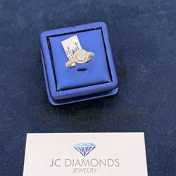 Ring Engagement 14k Gold Diamonds Real 