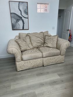 Loveseat and Arm Chair