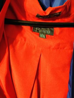 Men's vitaliano 3 piece zoot suit Royal blue jacket pants vest