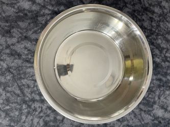 Huge Silver Round Mixing Bowl