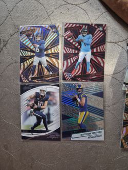 NFL Revolution & Absolute Football Cards Lot of 4