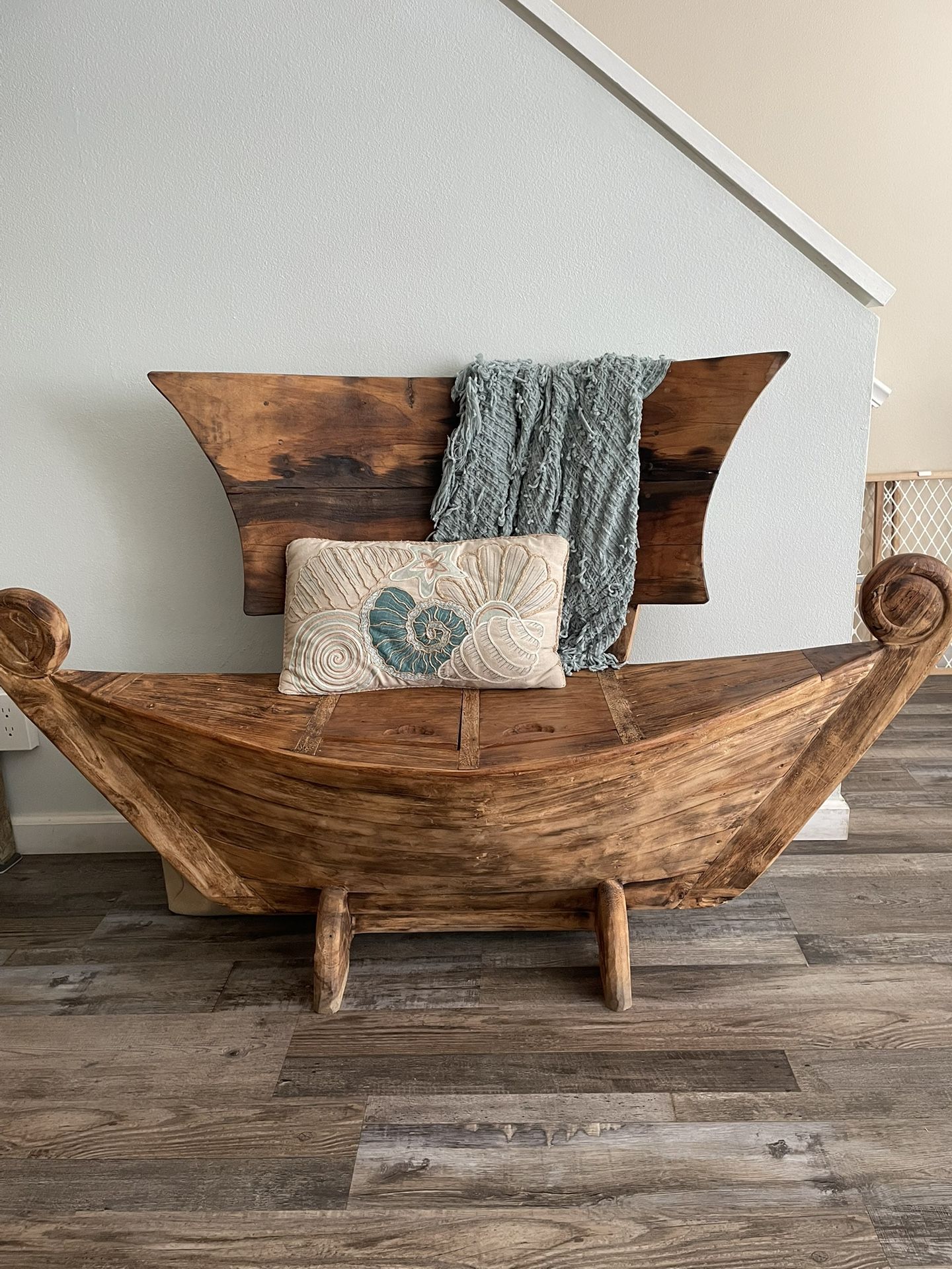 Coastal Hand Carved Ship