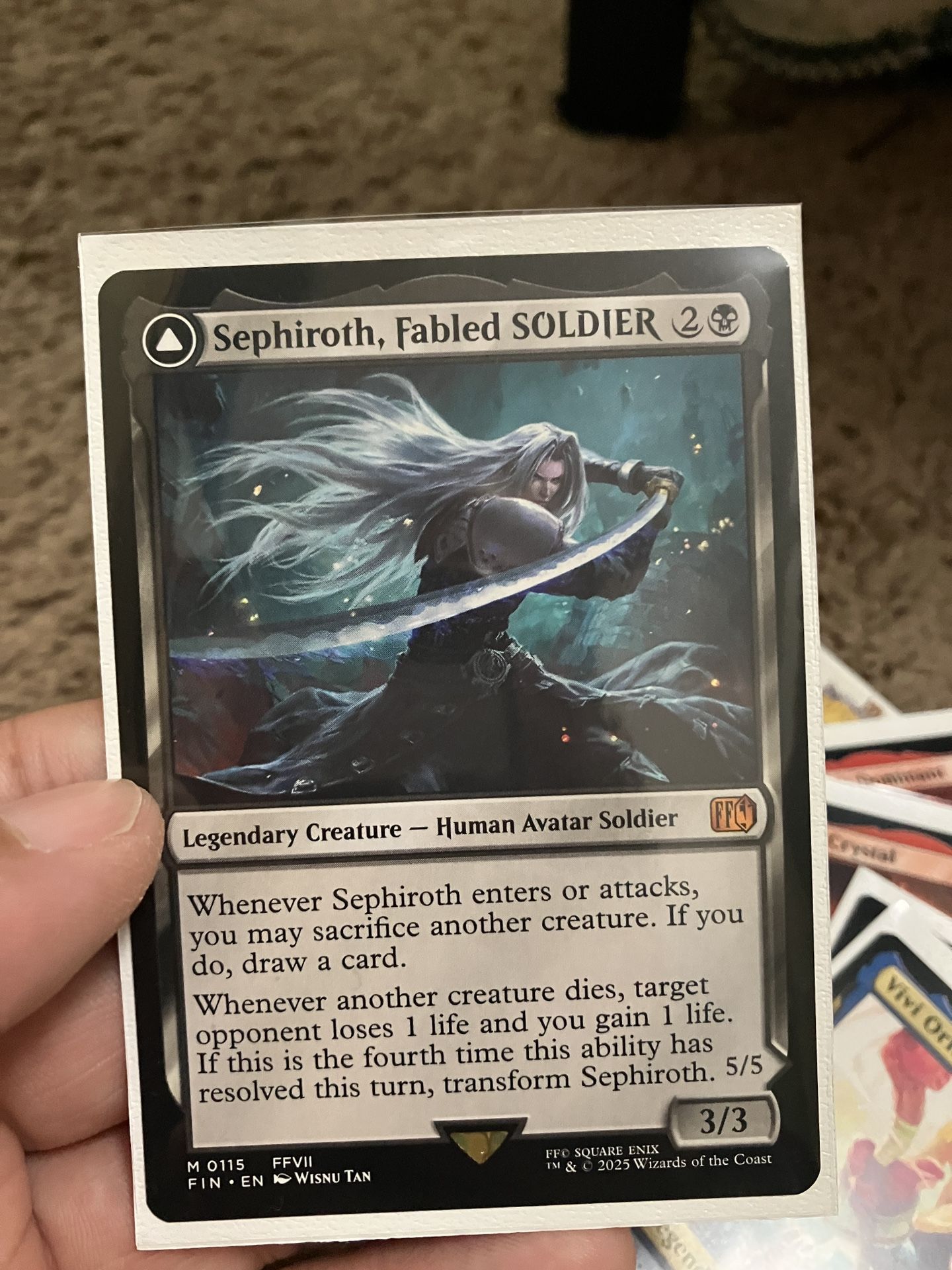 Final Fantasy Mtg (magic the Gathering) Sephiroth Vivi Tribal And Kefka
