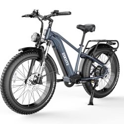 ESKUTE Spark X 26" Fat Tires Electric Bike, 750W(1500W Peak) Powerful Motor, Up to 70 Miles Range, Max Speed 28Mph, Hydraulic Disc Brakes, 26 x 4.0 Fa