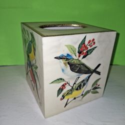HAND-PAINTED TISSUE BOX COVER