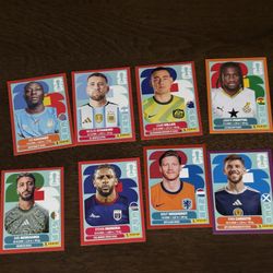Panini Stickers Red Orange And Purple (ignore Price)
