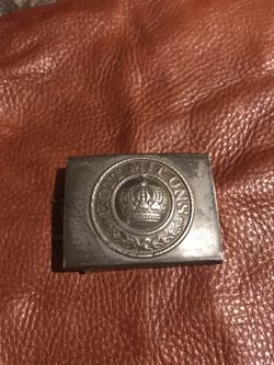 Authentic Prussian/German WW1 “Gott Mit Uns” Enlisted Soldier’s Steel Belt Buckle