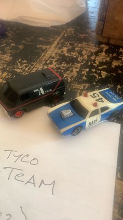 Tyco A-Team Van and Military Police Car Set