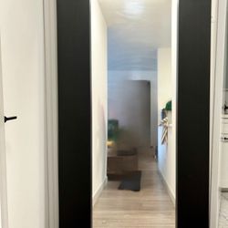 Large Black Wood Framed Floor Mirror – 37” x 75” x 2”