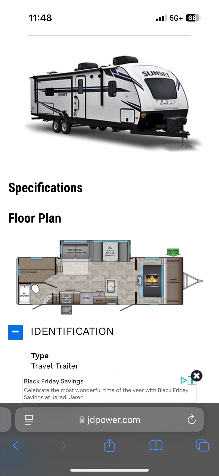 2021 Crossroads Sunset Trail 272BH