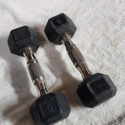 5lb Pound Dumbbells
