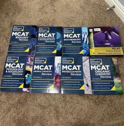 The Princeton Review MCAT Study Guide Lot Biochem Bio Chem Ochem Physics 2nd-4th