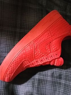 All red air force 1s