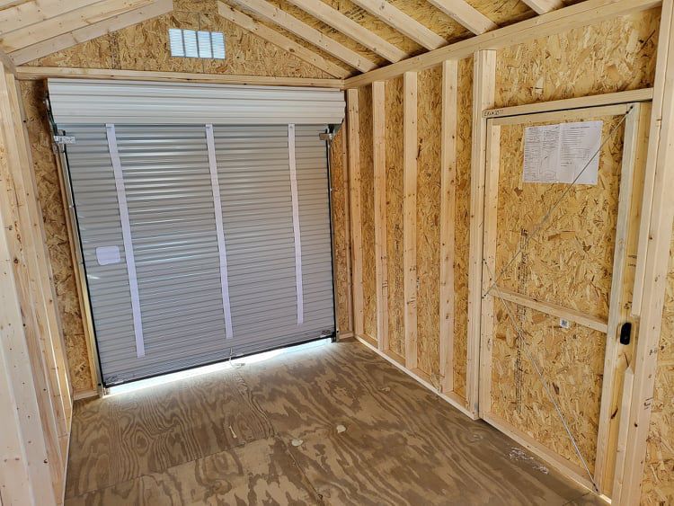 8x14 A-Frame Garage With Roll Up Door! Finance For $91/Month! Buy Outright For $4,396!