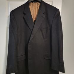  Black Mens Suit Jacket,  Size 52L