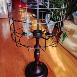 Two Antique Lamps Battery Operated