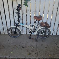 GreenBike Classic HS Folding Electric City Bike. Motion 36V, 7 Speed, White