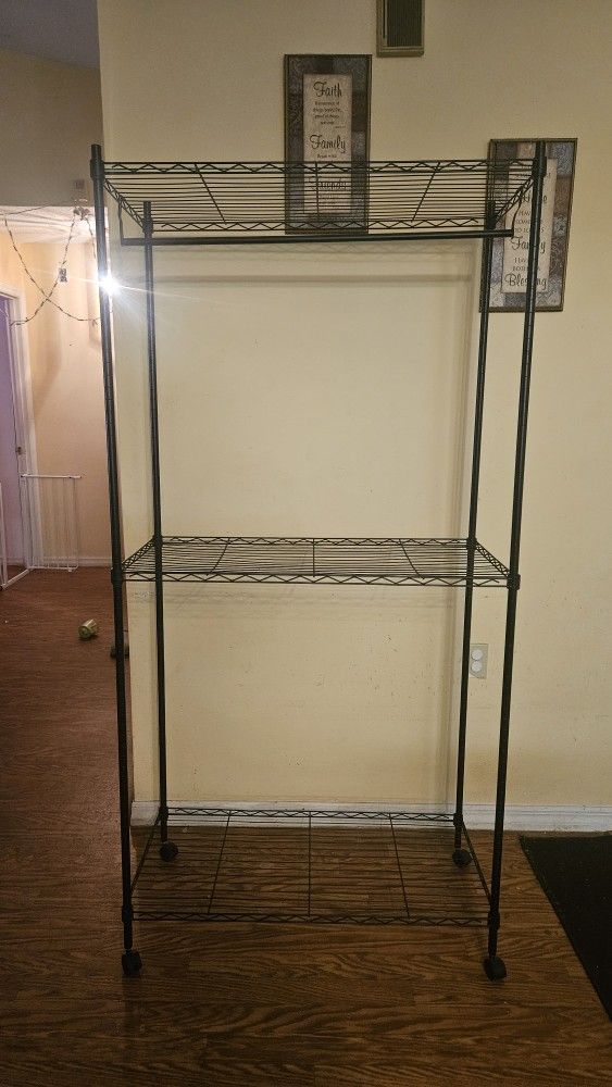 Adjustable Shelved Clothes Rack