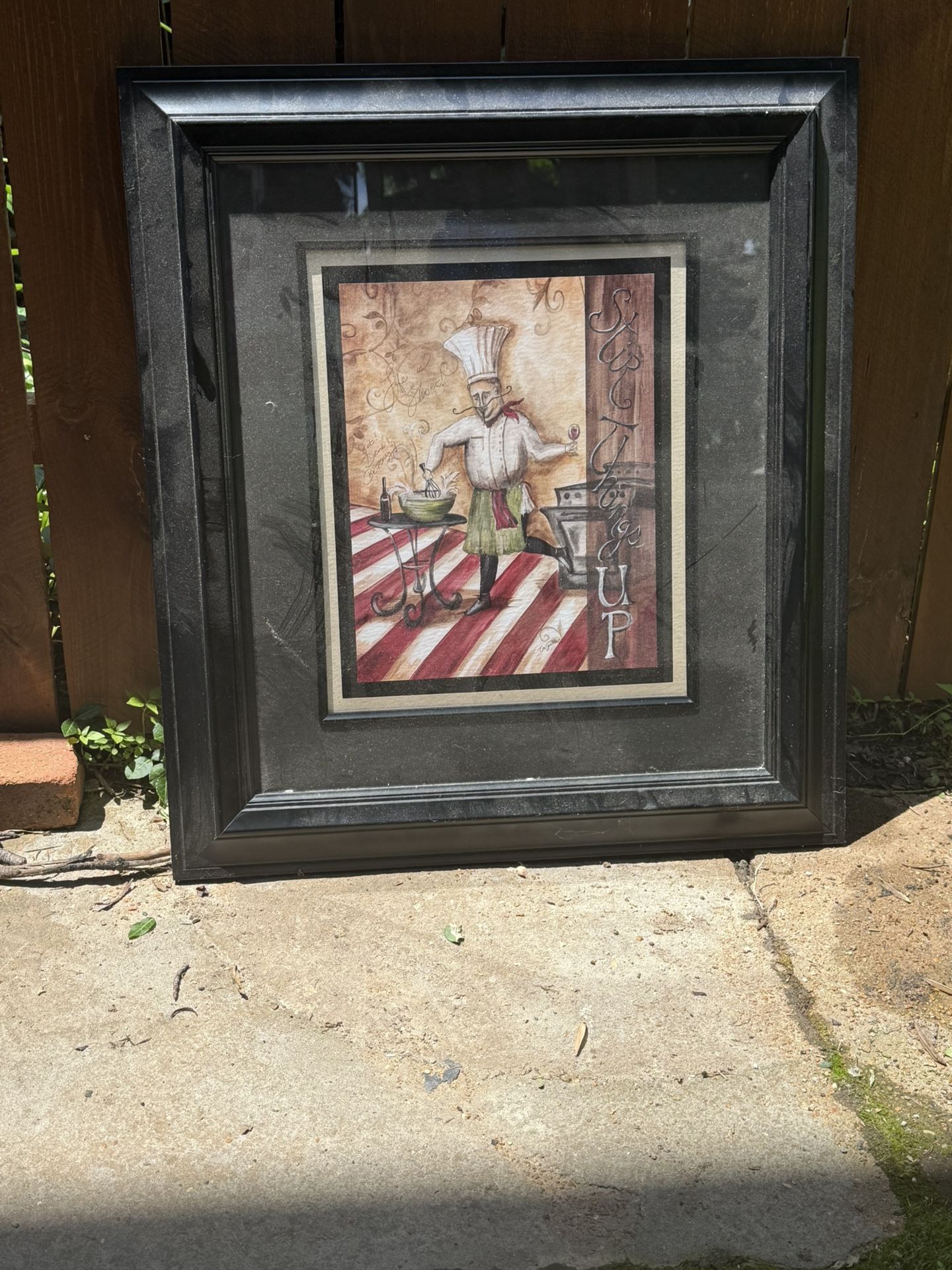 Kitchen Art with Frame
