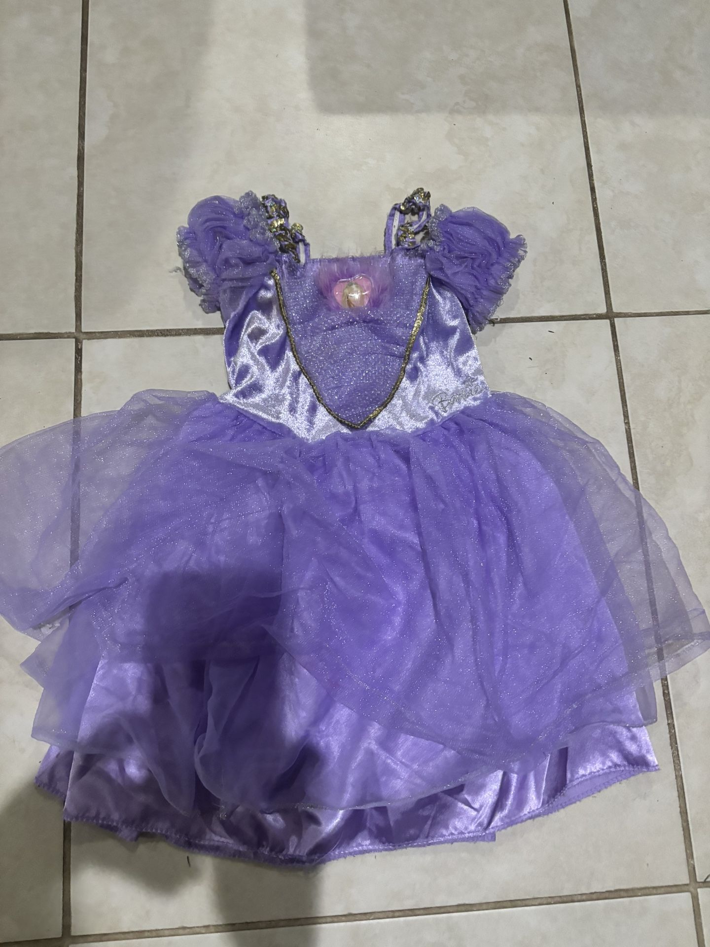 Purple barbie dress size small 4-6x Halloween costume dress up